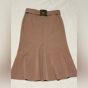 Newport News Camel Color Mermaid Skirt. Sz 6